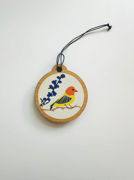 Western Tanager Christmas Ornament