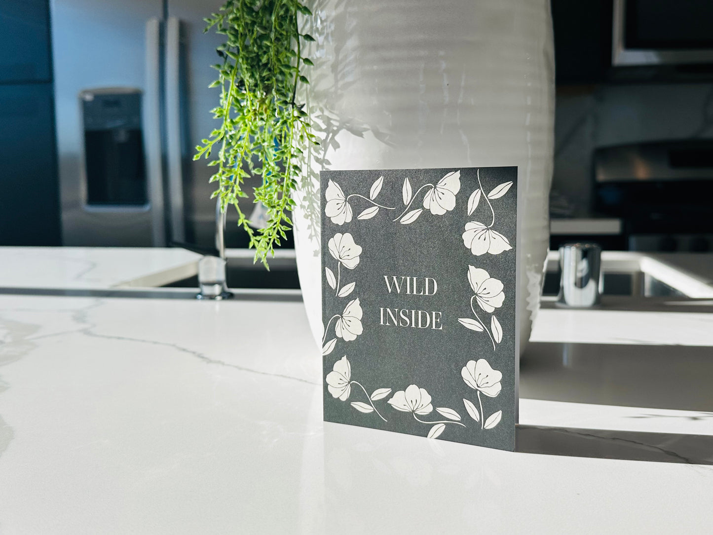 Stay Wild Floral Greeting Card