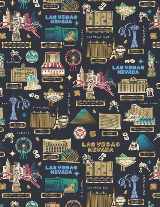 Las Vegas Strip Wrapping Paper Sheets