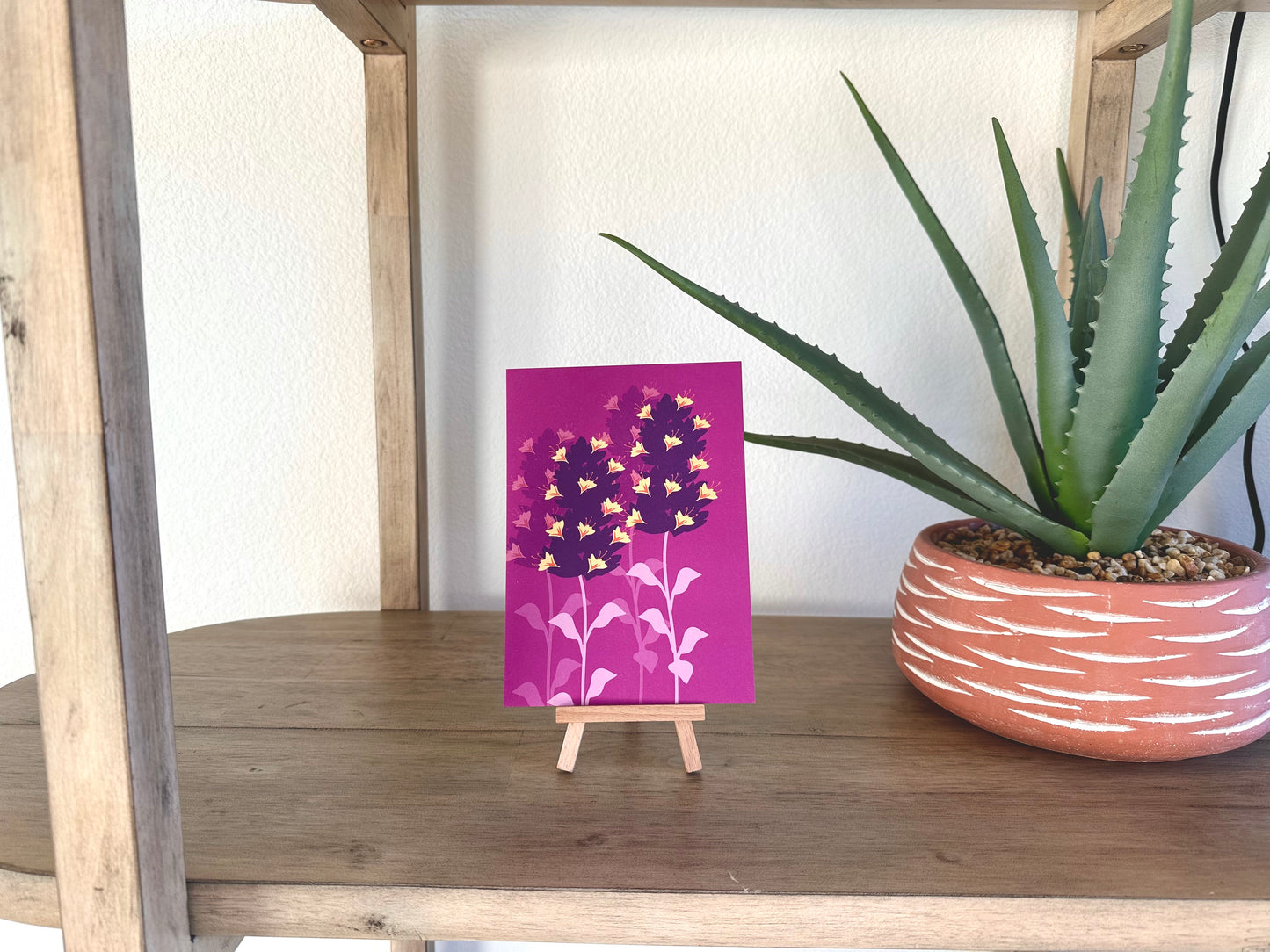 Purple Sage Buzz Art Print