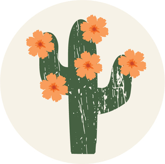Saguaro in Bloom Sticker