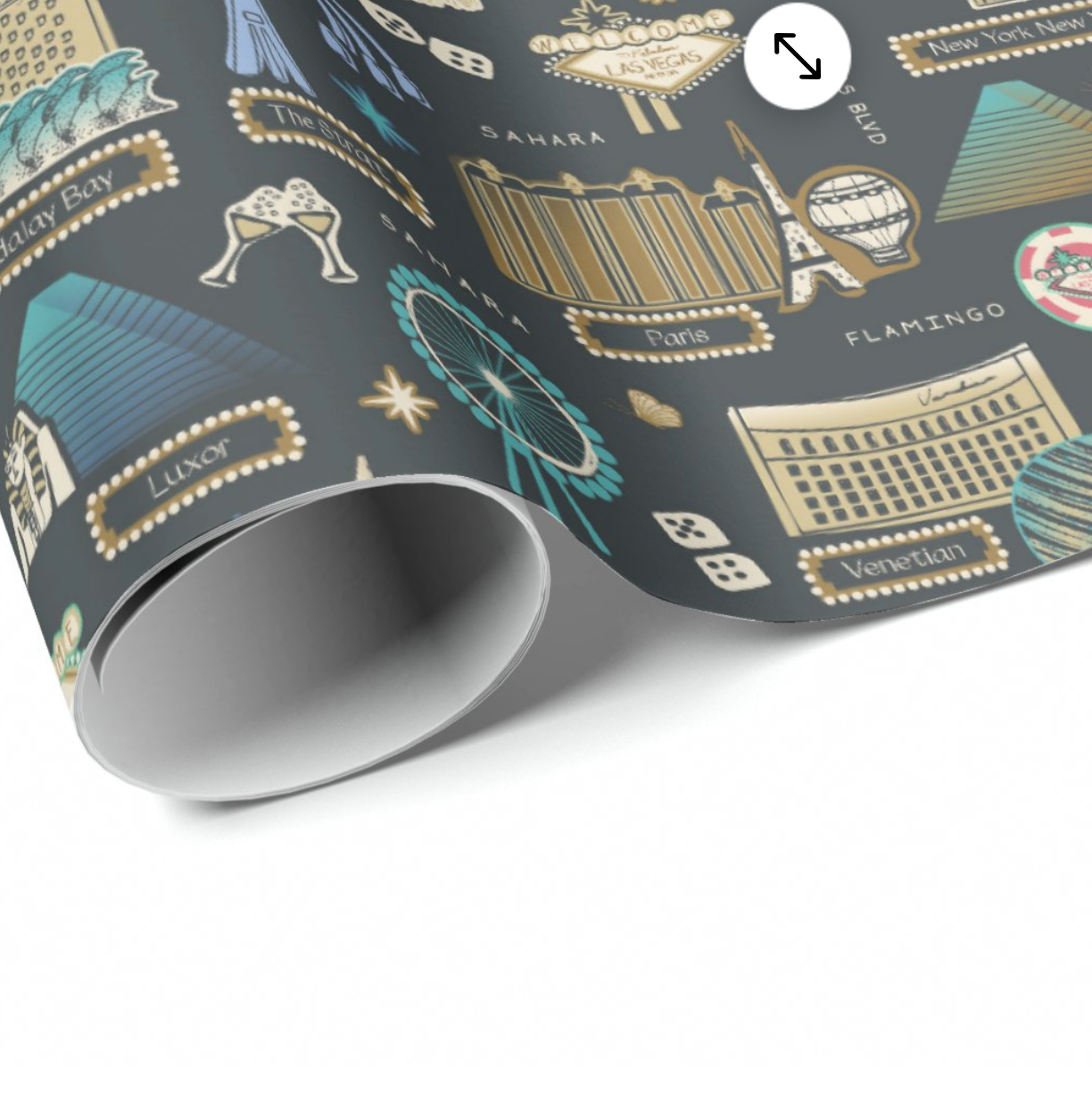 Las Vegas Strip Wrapping Paper Sheets