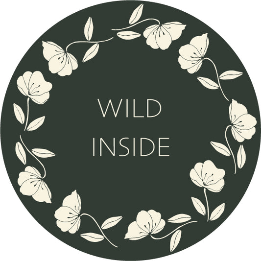 Wild Inside Floral Sticker